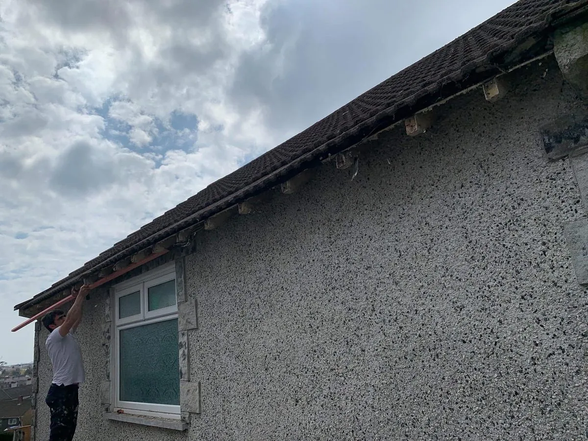 White uPVC fascias and soffits on a bungalow in Polzeath